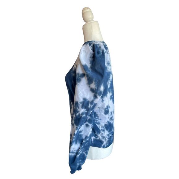 AGF - ALL GOOD FEELS Sloan Puff Sleeve Pullover in Nautical Tie Dye - Picture 7 of 7